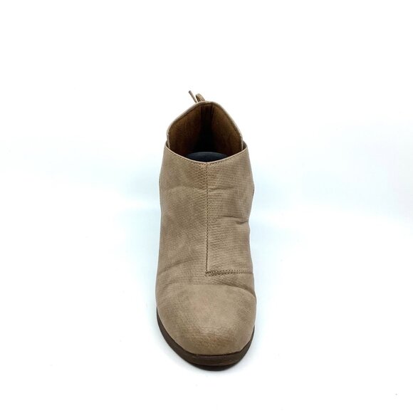 Beige Ankle Leather Boots - Picture 3 of 8